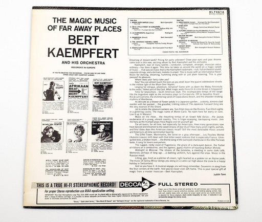 Bert Kaempfert The Magic Music Of Far Away Places 33 RPM LP Record Decca 1965 2