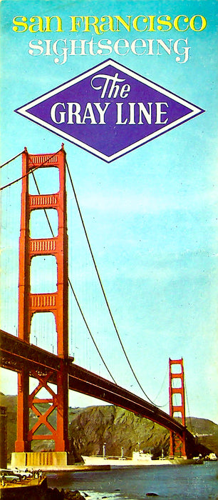 1967 San Francisco The Gray Line Sight Seeing Brochure Tri-Fold