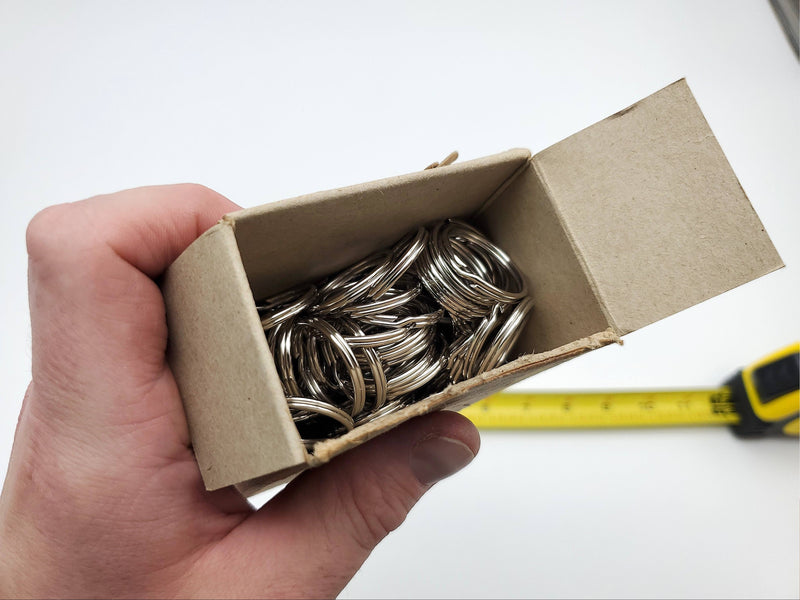 100x Ilco Split Key Ring 15/16" 24MM 263-00-8X UK Made Vintage NOS