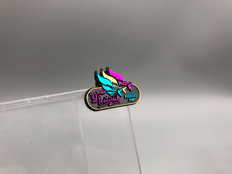 Vintage Kentucky Derby Festival Lapel Pin Pegasus Louisville Horse Racing 1992