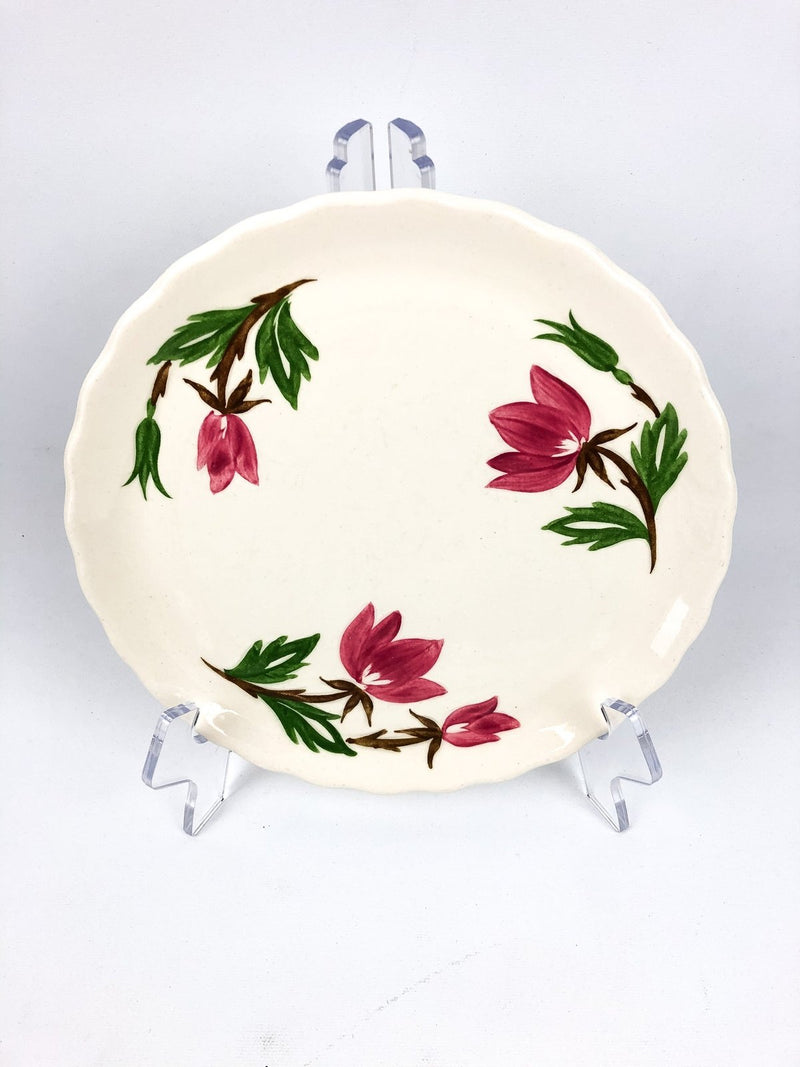 Vintage Canonsburg Pottery American Beauty Appetizer Plate 9-1/4" Dia 1pc 3