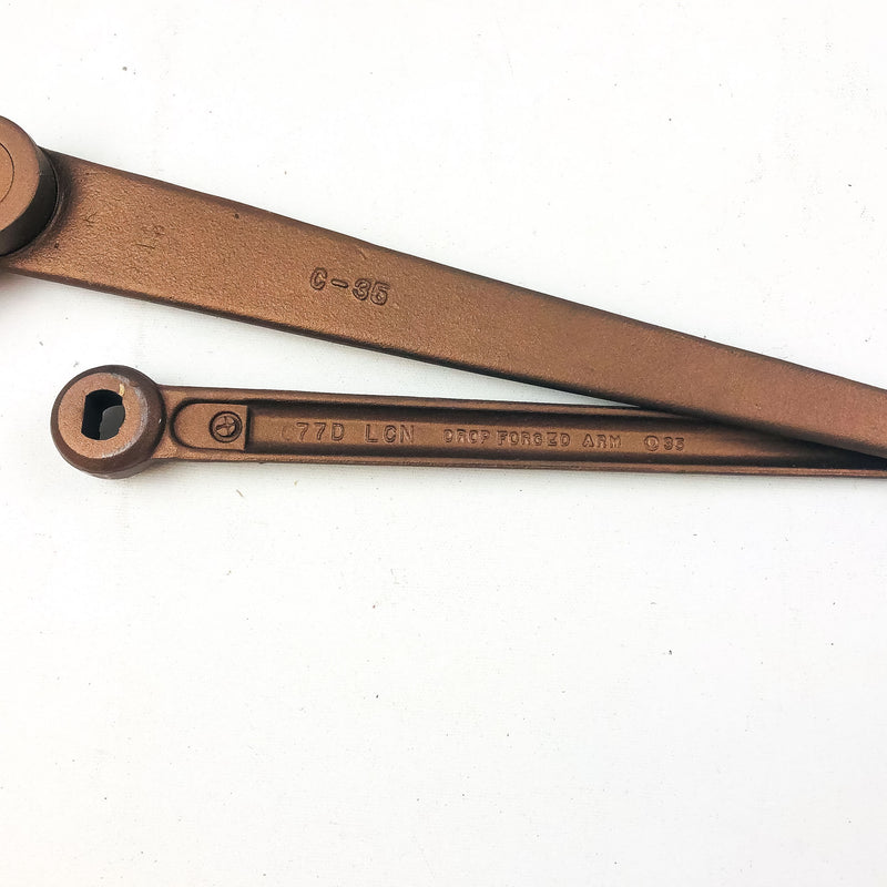 LCN Size C Potbelly Closer Arm PAR HO LH Statuary Bronze Parallel Hold Open Left