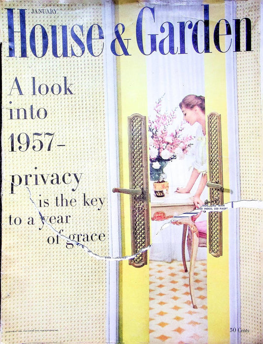 House & Garden Magazine January 1957 Japanese Inspired Living Gardener's Year