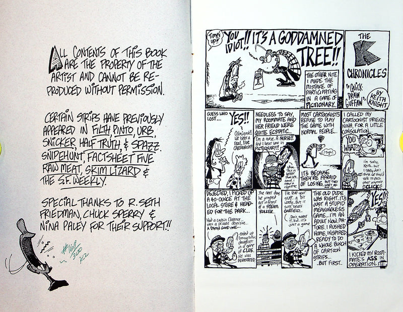 The K Chronicles #2 by Keith Knight Limited Edition w/ Note & Business Card