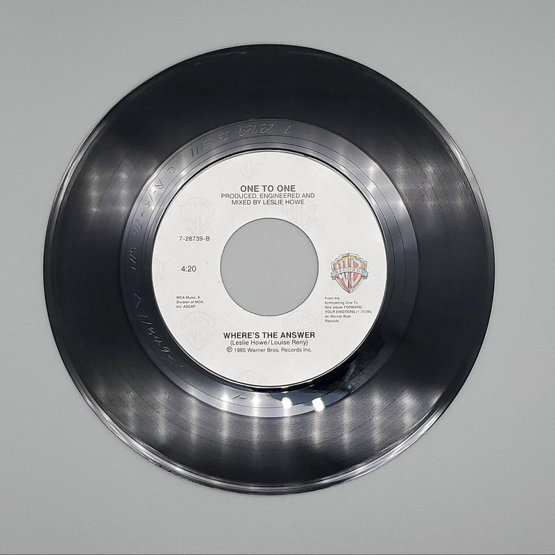 One To One Angel In My Pocket Single Record Warner Bros. 1985 7-28739 4