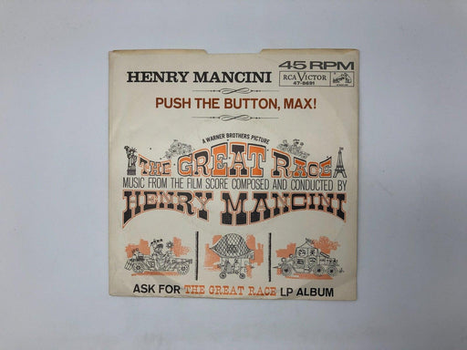 Henry Mancini Push the Button, Max! Record 45 RPM Single 47-8691 RCA Victor 1965 2