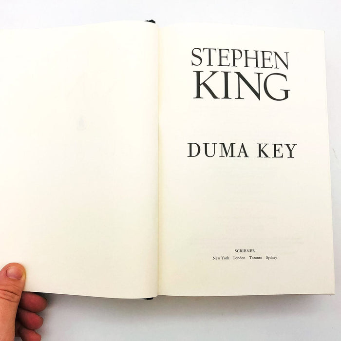 Duma Key Hardcover Stephen King 2008 1st Edition No Dust Jacket Redemption Men 6