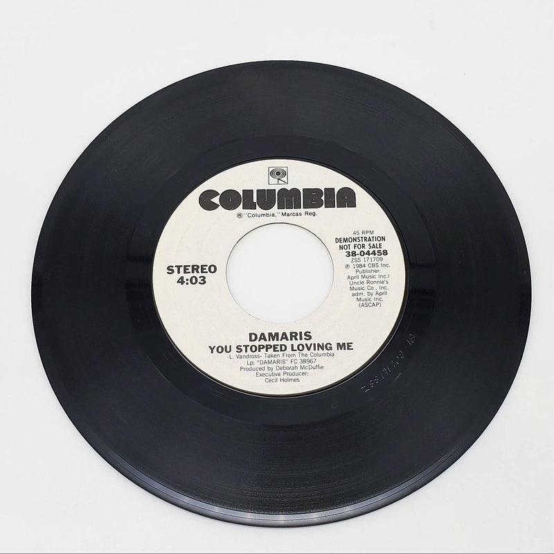 Damaris Carbaugh You Stopped Loving Me Single Record Columbia 1984 PROMO 1