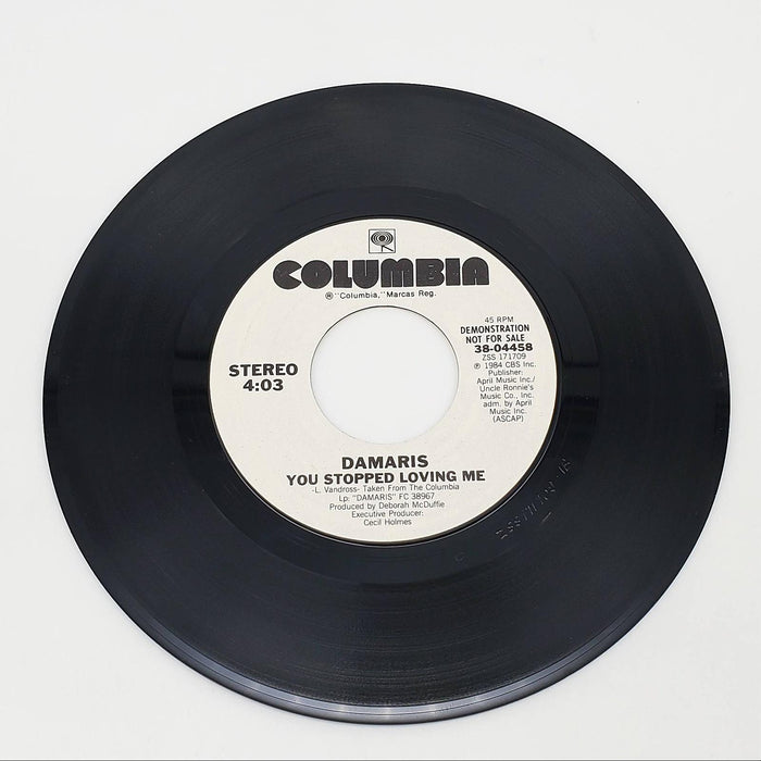 Damaris Carbaugh You Stopped Loving Me Single Record Columbia 1984 PROMO 1