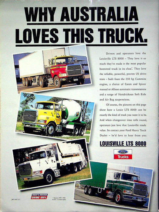 Truckin' Life Magazine November 1996 Vol 20 #2 Volvo NH, Kenworth C501T