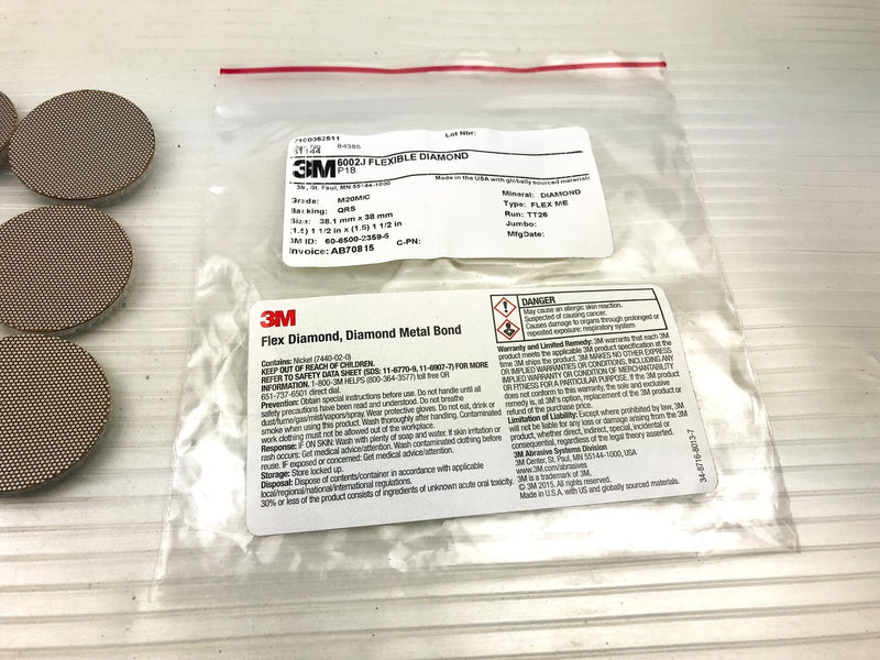 3M Flexible Diamond QRS Cloth Disc 6002J M20 D