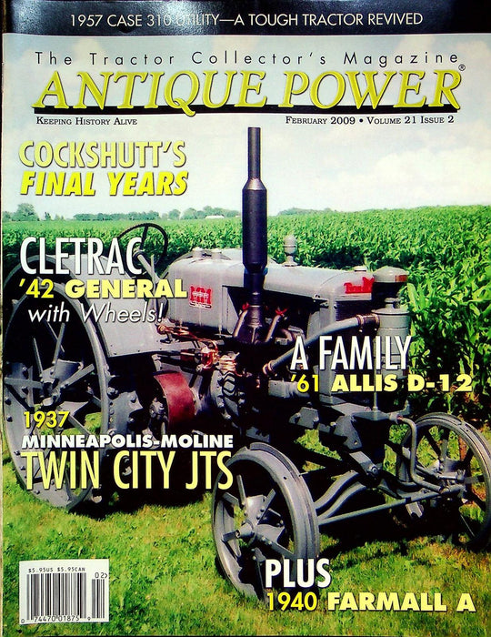 Antique Power Magazine February 2009 Vol 21 # 2 Cockshutt's Final Years