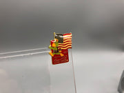 Coca Cola Pan Am Games Lapel Pin 1987 Indianapolis Bird American Flag Enamel 5