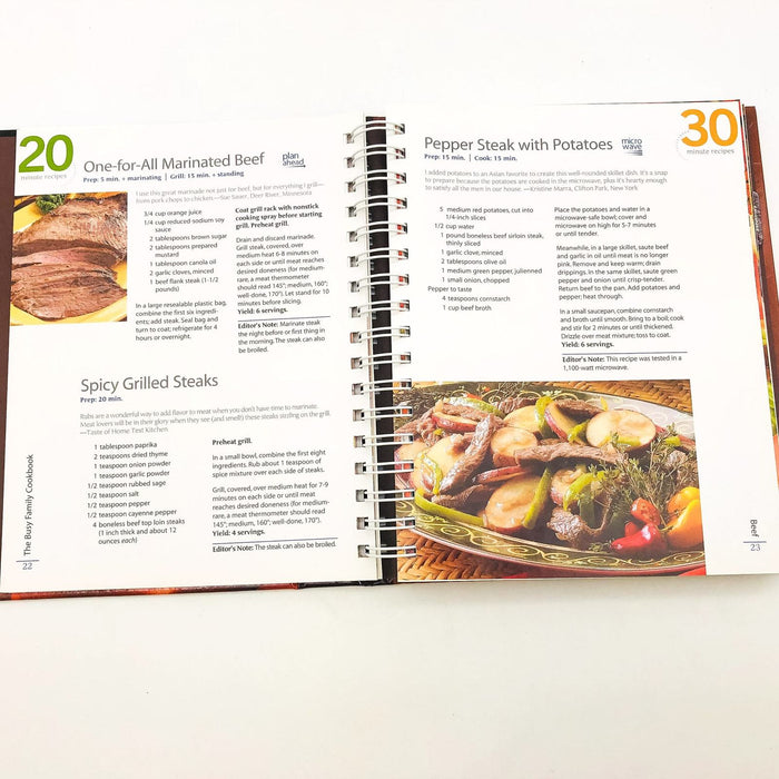 The Busy Family Cookbook Spiral Bound 2007 1st Edition 370 Recipes Dinner 8