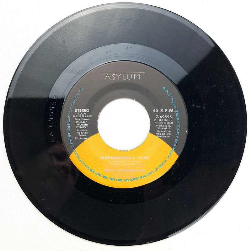 Teddy Pendergrass 45 RPM 7" Single Never Felt Like Dancin' / Love Emergency 3