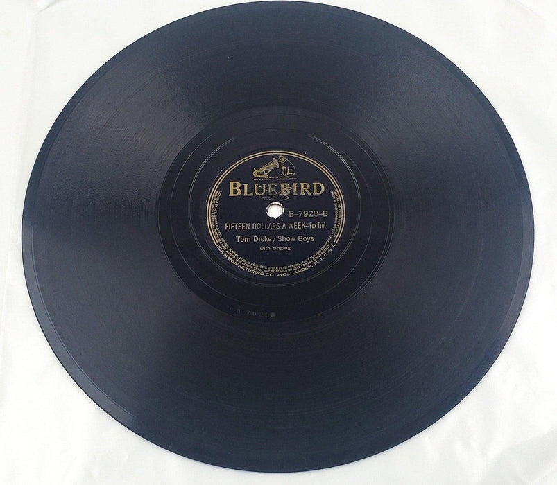 Tom Dickey Show Boys It Makes No Difference Now 78 RPM Record Bluebird 1938 3