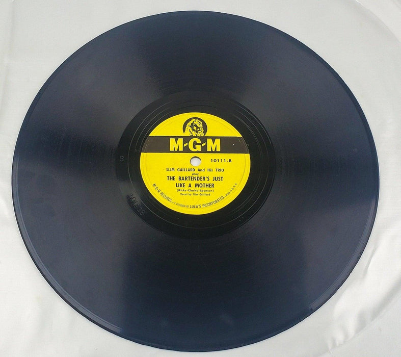 Slim Gaillard And His Trio Boip! Boip! 78 RPM Single Record MGM Records 1947 3