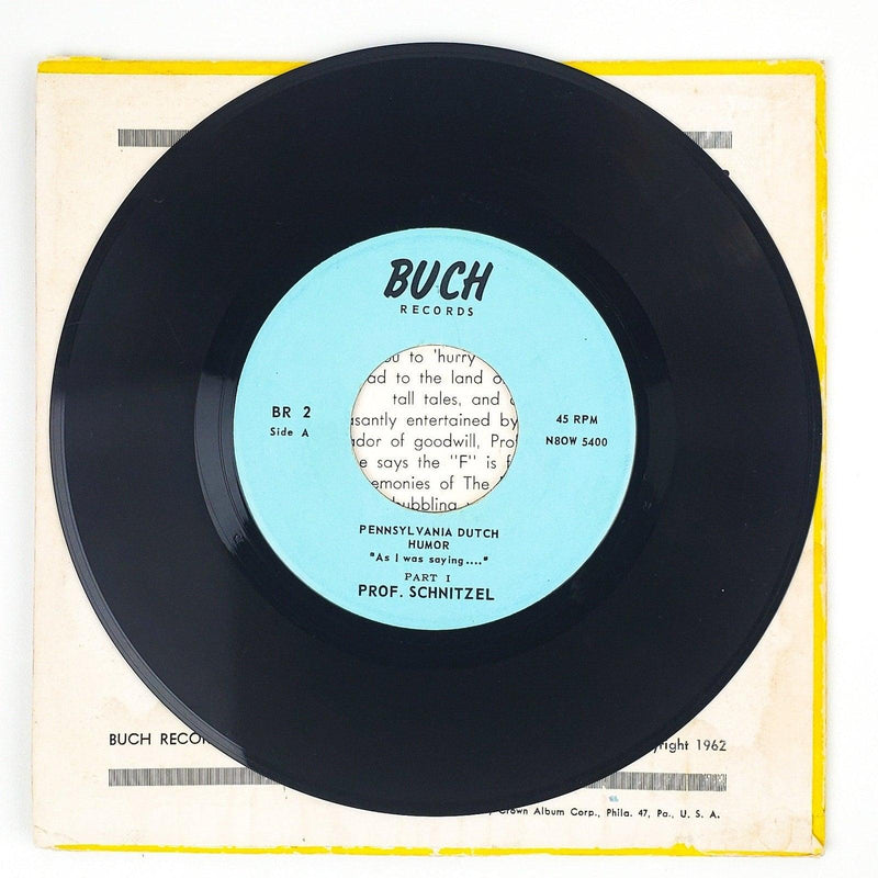 Prof Schnitzel Pennsylvania Dutch Comedy As I Was Saying Record 1962 3