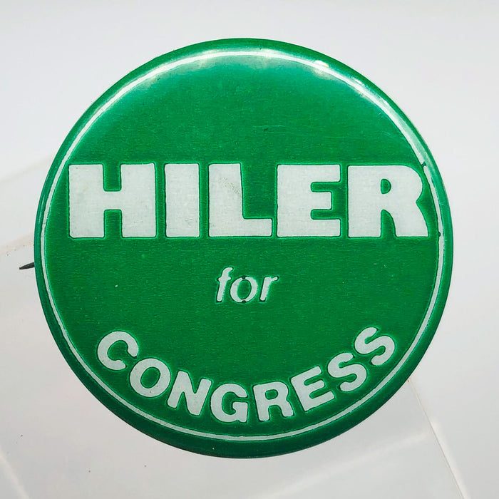 John Hiler For Congress Button 1.5" Pinback Campaign Political Vintage 2