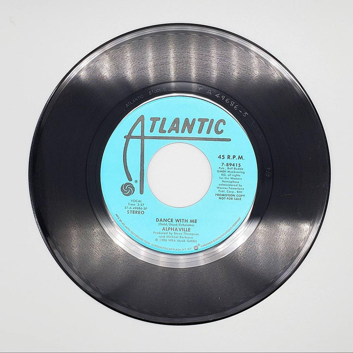 Alphaville Dance With Me Single Record Atlantic Records 1986 7-89415 PROMO 4