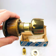 Yale Communicating Passage Door Knob 5328 Brandywine US03 Bright Brass No Strike 4
