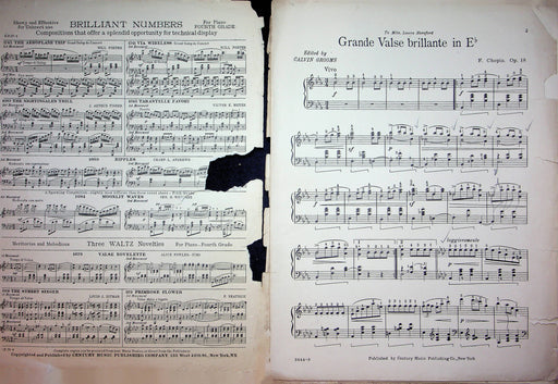 Grande Valse Brillante in E Vintage Sheet Music F. Chopin Op 18 No 2444 2