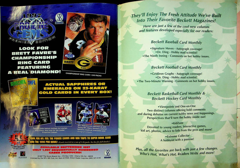 Beckett Football Magazine October 1997 # 91 Troy Aikman Kerry Collins Tony Davis 4