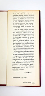 The Understudy Elia Kazan 1975 Stein & Day First Edition Hardcover 5