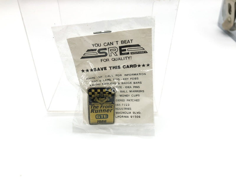 Indy 500 Lapel Pin GTE The Front Runner Sponsors Collector 1986 Enamel Epoxy NEW 4