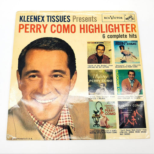 Kleenex Tissues Presents Perry Como Highlighter EP Record RCA Victor 1957 SPD-28 1