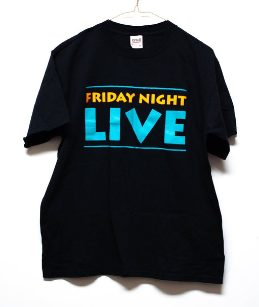 Vintage Friday Night Live Neon Orange Blue Black Tshirt - Medium - NOS 1