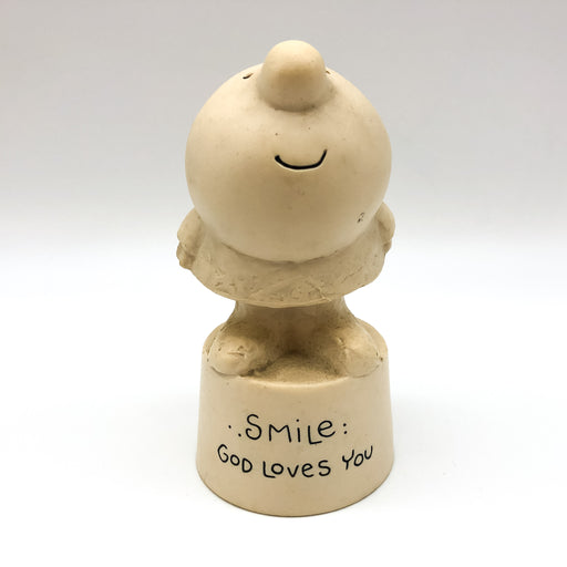 American Greetings Ziggy Cartoon Figurine Smile God Loves You Little Bald Boy 1