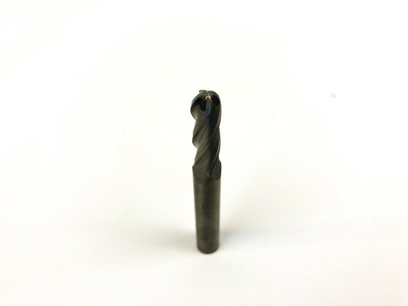 Ball Nose End Mill 9/32" x 2-1/2" Solid Carbide 3/4" LOC Cleveland C63542 4-FL 4