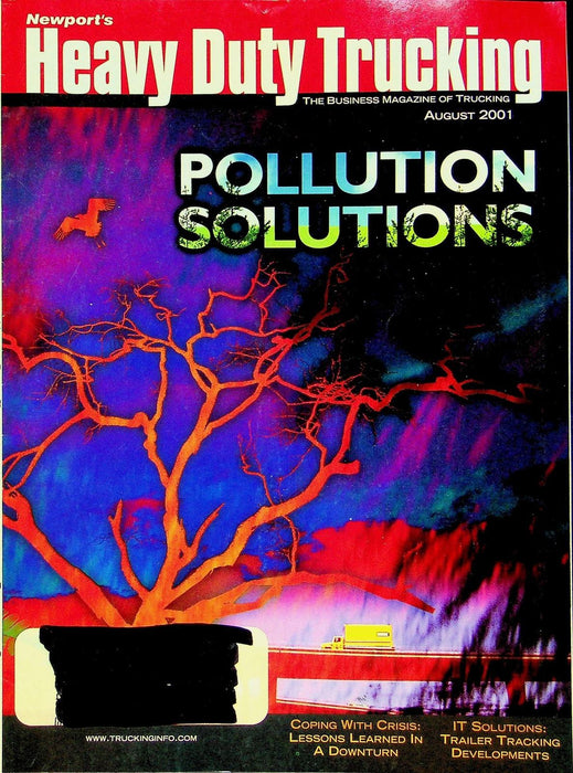 Heavy Duty Trucking Magazine August 2001 Vol 80 # 8 Pollution Solutions