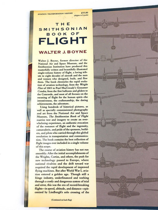 The Smithsonian Book Of Flight Walter J. Boyne 1987 Smithsonian 3