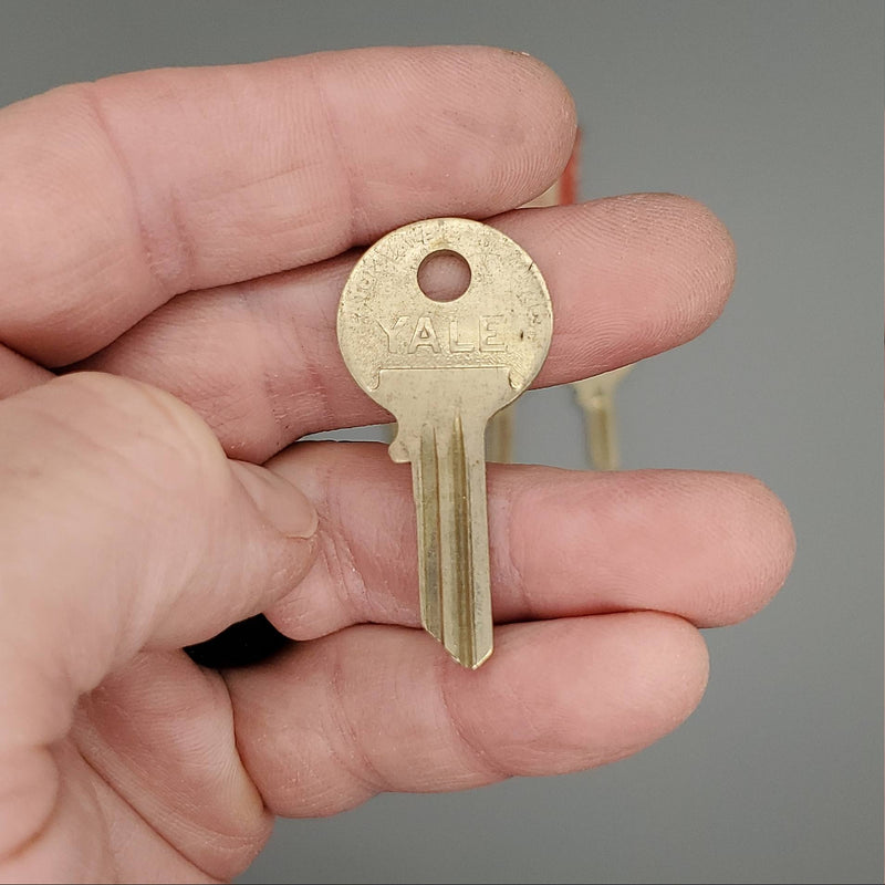5x Yale RN10 1/2 Key Blanks JH Keyway Nickel Silver 4 Pin NOS 1