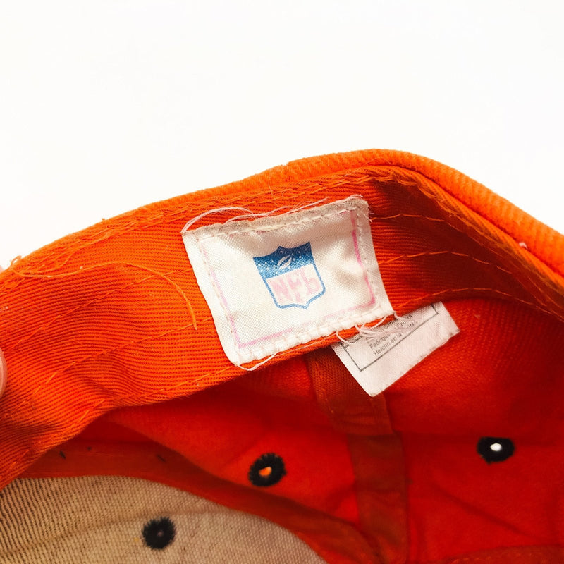 Vintage Cleveland Browns Football Hat Baseball Cap NFL Hook Loop Orange Helmet 11