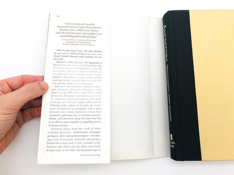 Ancestors Hardcover Donald Johanson 1994 In Search of Human Origins 1st Edition 6