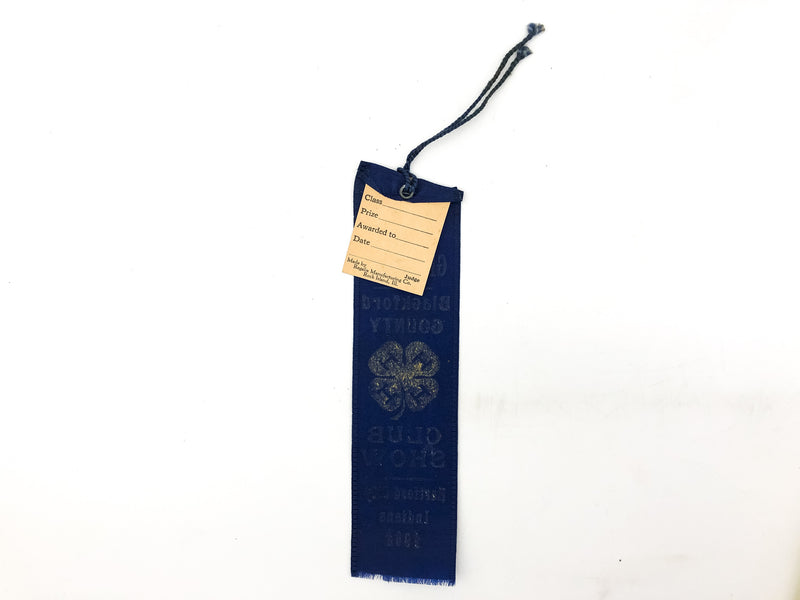 Vintage 4-H Club Show Ribbon Group A Blackford County Hartford Indiana 1930s