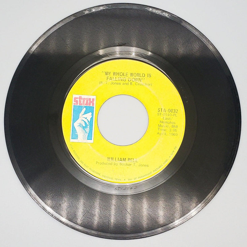 William Bell My Whole World Is Falling Down Record 45 RPM Single Stax 1969 2