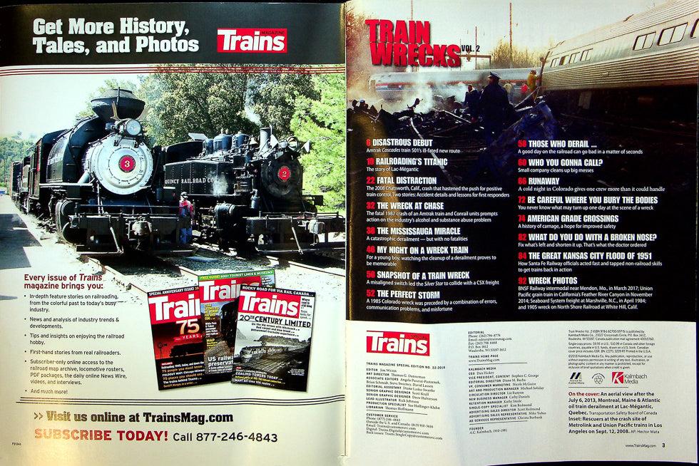 Trains Railroading Magazine September 2018 Vol 2 No Crashes Changed Railroading