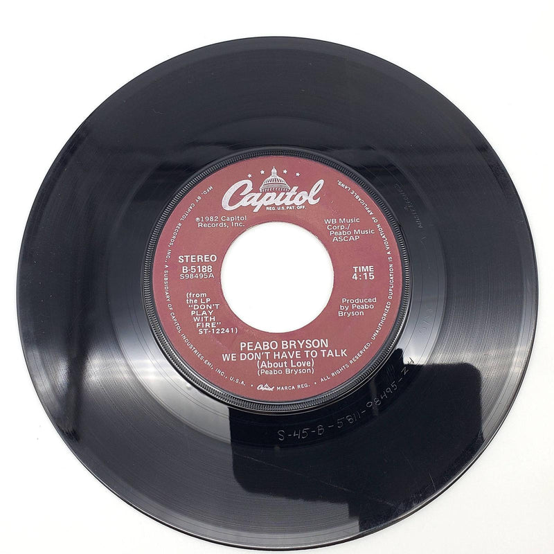 Peabo Bryson We Don't Have To Talk 45 Single Record Capitol Records 1982 B-5188 1