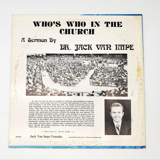 Jack Van Impe Who's Who In The Church LP Record Artist's Records 1974 740755 2