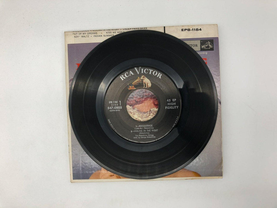 The Melachrino Strings Masquerade Record 45 RPM 2x EPB 1184 RCA Victor Gatefold 4
