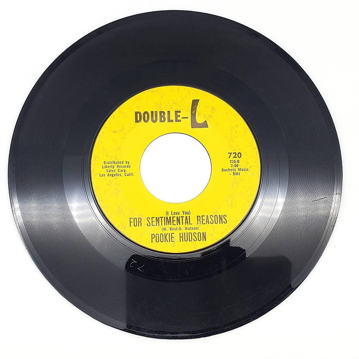 Pookie Hudson Miracles 45 RPM Single Record Double-L Records 1963 720 2