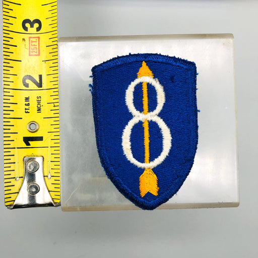 WW2 US Army Patch 8th Infantry Division Eight Arrow Through Center Shoulder SSI 2