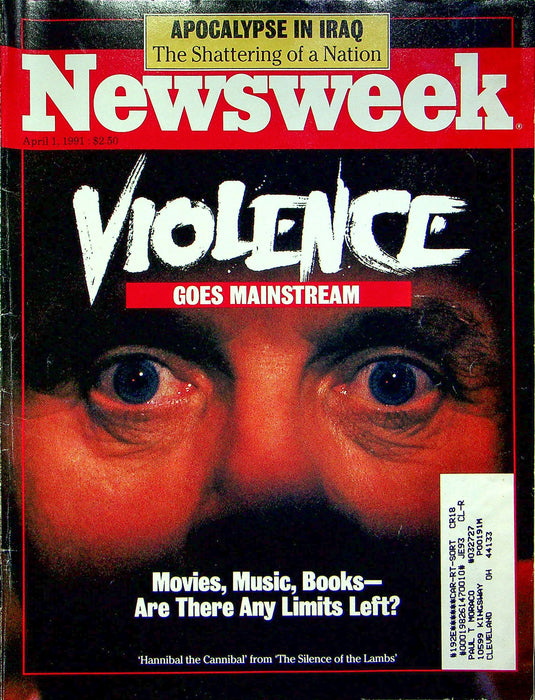 Newsweek Magazine April 1 1991 Silence Of The Lambs Anthony Hopkins Movie Debut