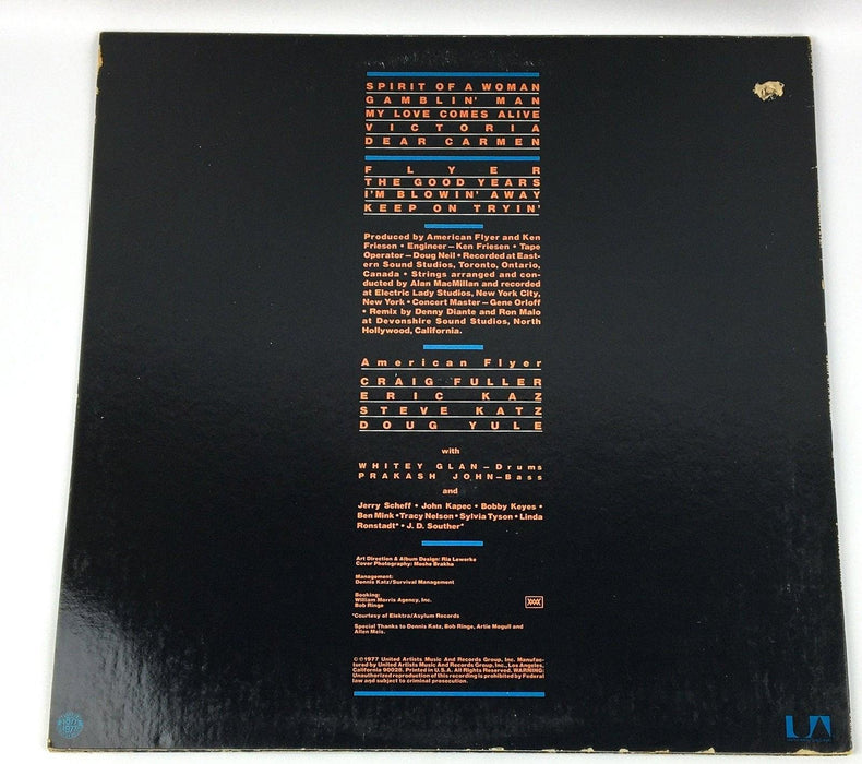 American Flyer Spirit Of A Woman Record 33 RPM LP UA-LA720 United Artists 1977 2
