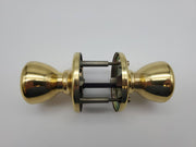 Kwikset Door Knob Bright Brass US3 Passage Latch Tylo 200T BS NOS 3