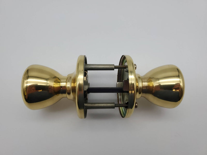 Kwikset Door Knob Bright Brass US3 Passage Latch Tylo 200T BS NOS 3